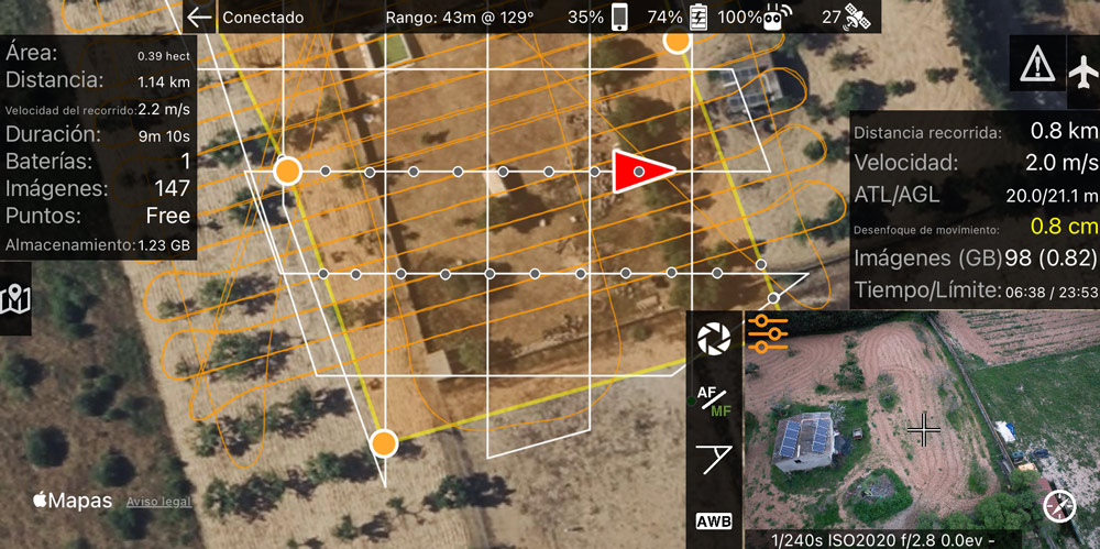 App for drone flight planning and photogrammetry for drones