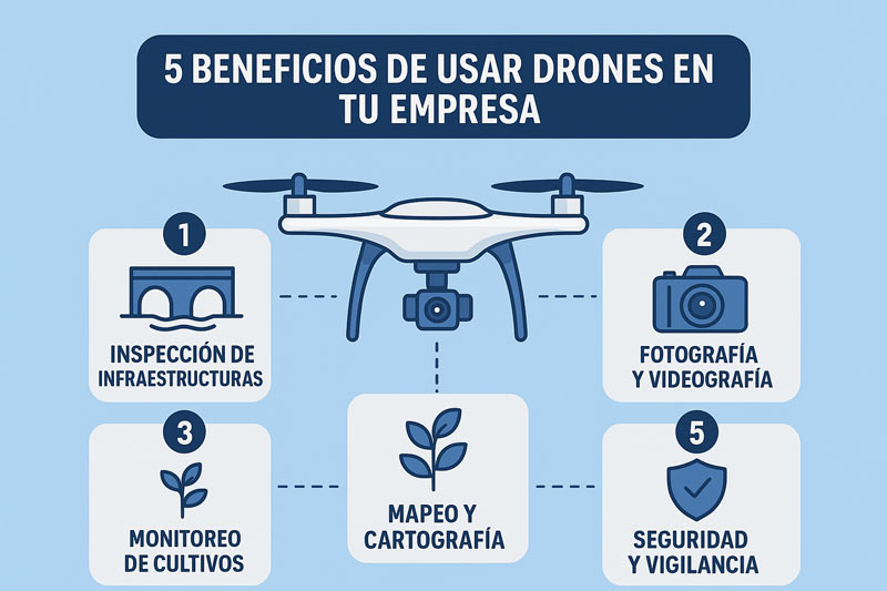 5 benefits of using drones in your business
